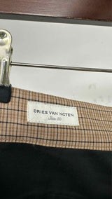 Dries Van Noten Plaid Layered Shorts