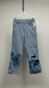 Louis Vuitton Striped Monogram Denim Cargo Pants
