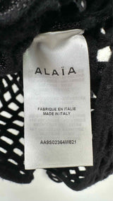 Alaia High-neck Fish-net Sweater