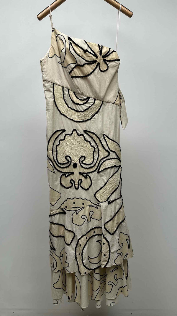 Johanna Ortiz One-shoulder Embroidered Dress
