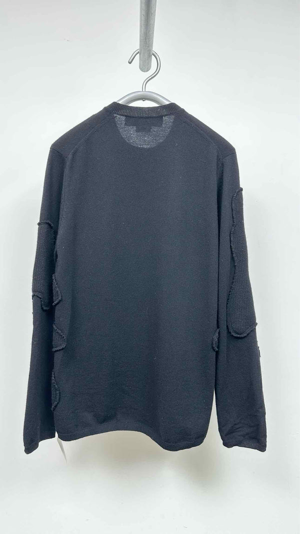 Comme Des Garcons Homme Plus Wavy-paneled Sweater