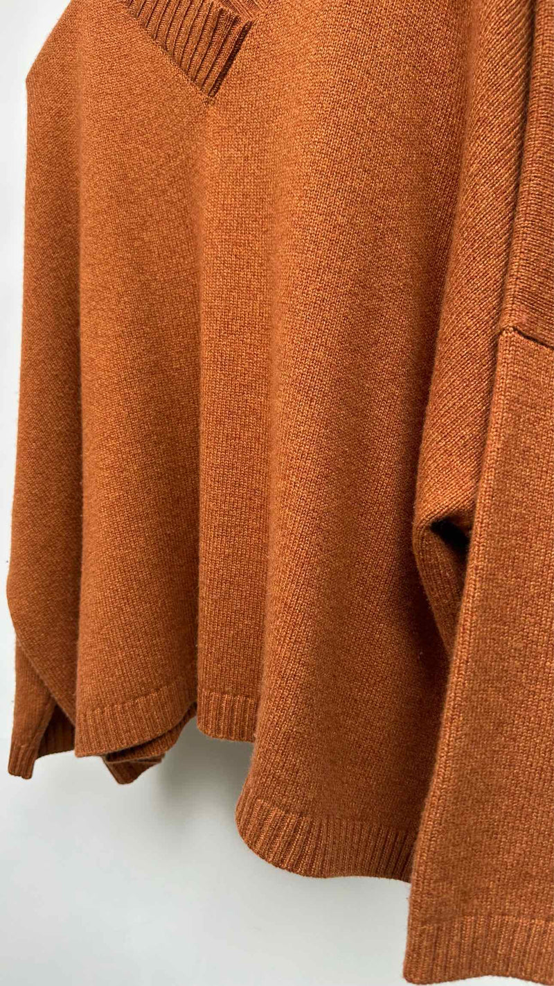 Eskander Oversized Wide V-neck Cashmere Sweater