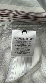 Marine Serre Printed Stripe S/S Shirt