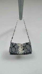 Gucci Snakeskin-pattern Beaded Bag