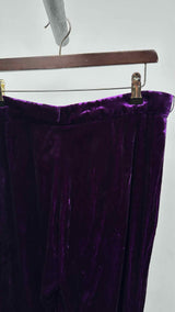 Gucci Side-gathered Velvet Pants