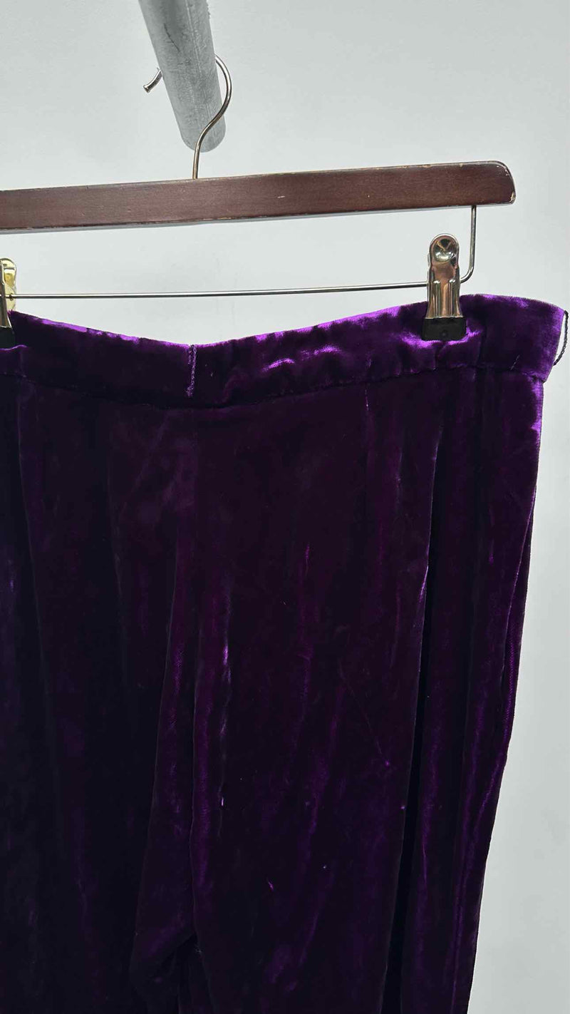 Gucci Side-gathered Velvet Pants