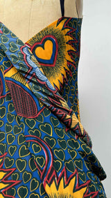 Junya Watanabe N/S Asymmetrical Psychodelic Pleated Dress