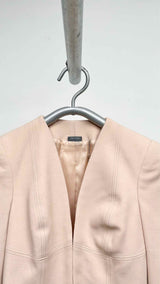 Alexander McQueen Collar-less Hook-closure Blazer Jacket