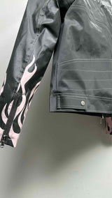 Who Decides War Quilted-lining Painted Workers Bomber Jacket