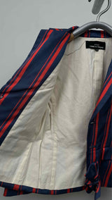 Tricot Comme Des Garcons Stripe Satin Bottom-bow Jacket