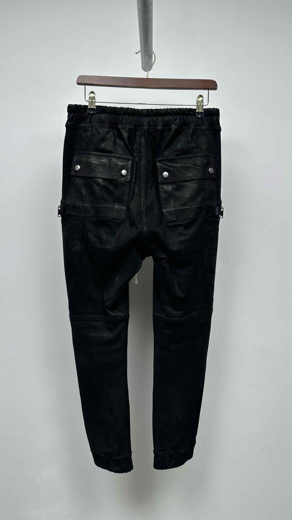 Rick Owens Bauhaus Leather Cargo Pants