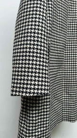Jil Sander Collarless Houdstooth Coat