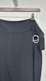 Yohji Yamamoto Tie Eyelet Asymmentry Midi Skirt