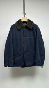 Junior Gaultier Faux-fur Collar Fleece-lining Work Coat