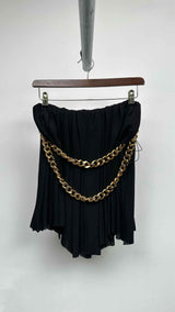 Balenciaga Chain Pleated Skirt