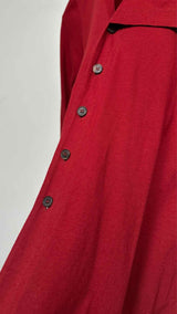 Morgane Le fay Collar-less Detailed Reconstructed Shirt Dress