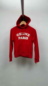 CELINE Flocked Logo Hoodie