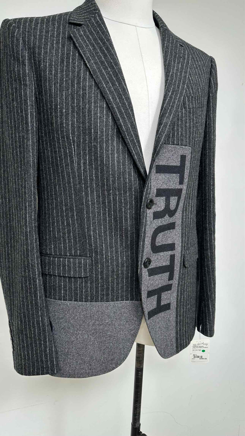 Alexander McQueen Stripe "TRUTH" Jacket