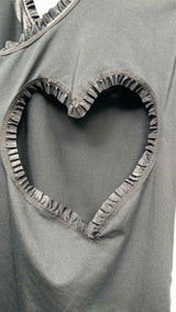 Comme Des Garcons Heart Cut-out Tank Top