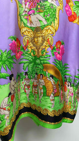 Gianni Versace Baroque Tropical Silk Shirt