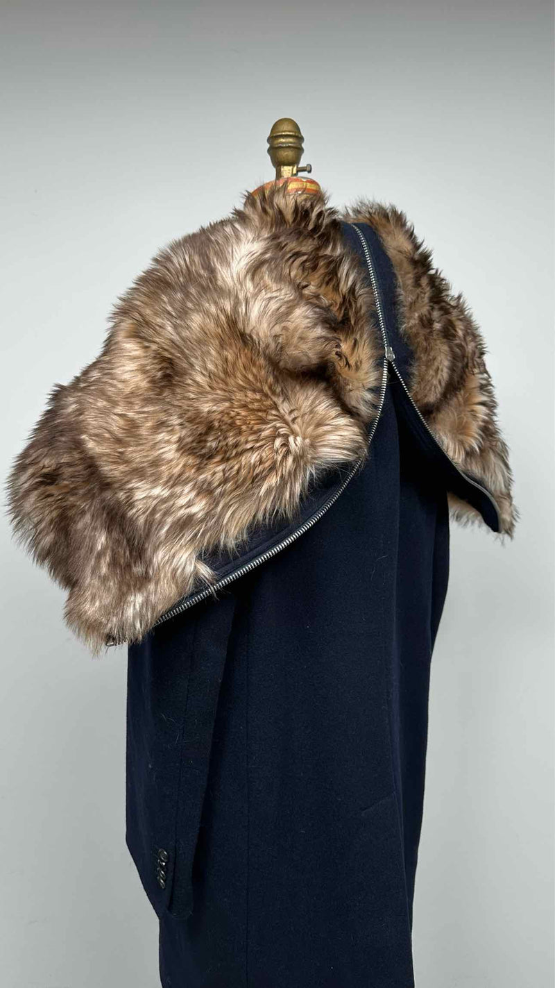 Calvin Klein 205W39NYC Fur-hooded Oversized Coat