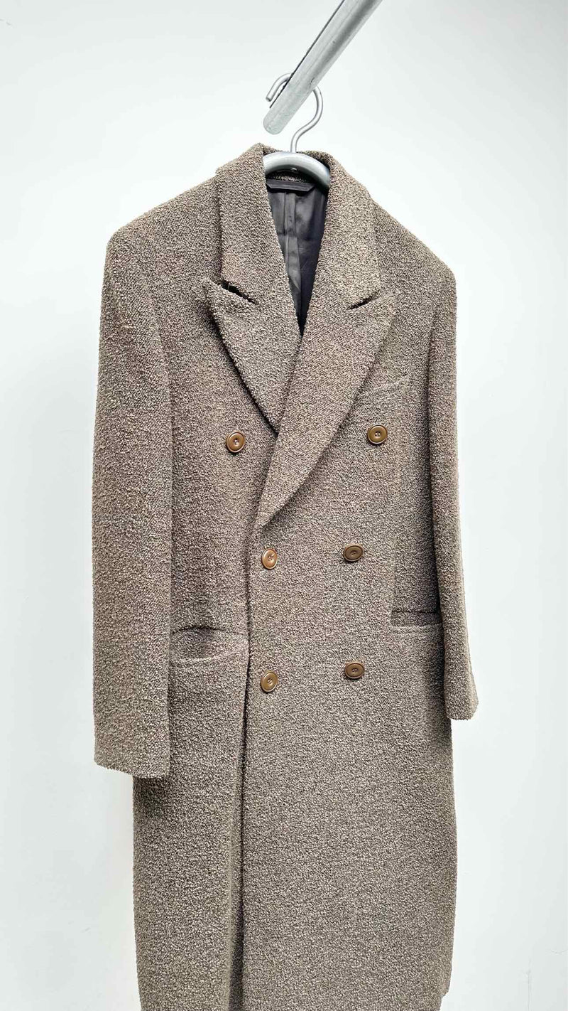 Acne Studios Oversized Double-breasted Towel Long Coat