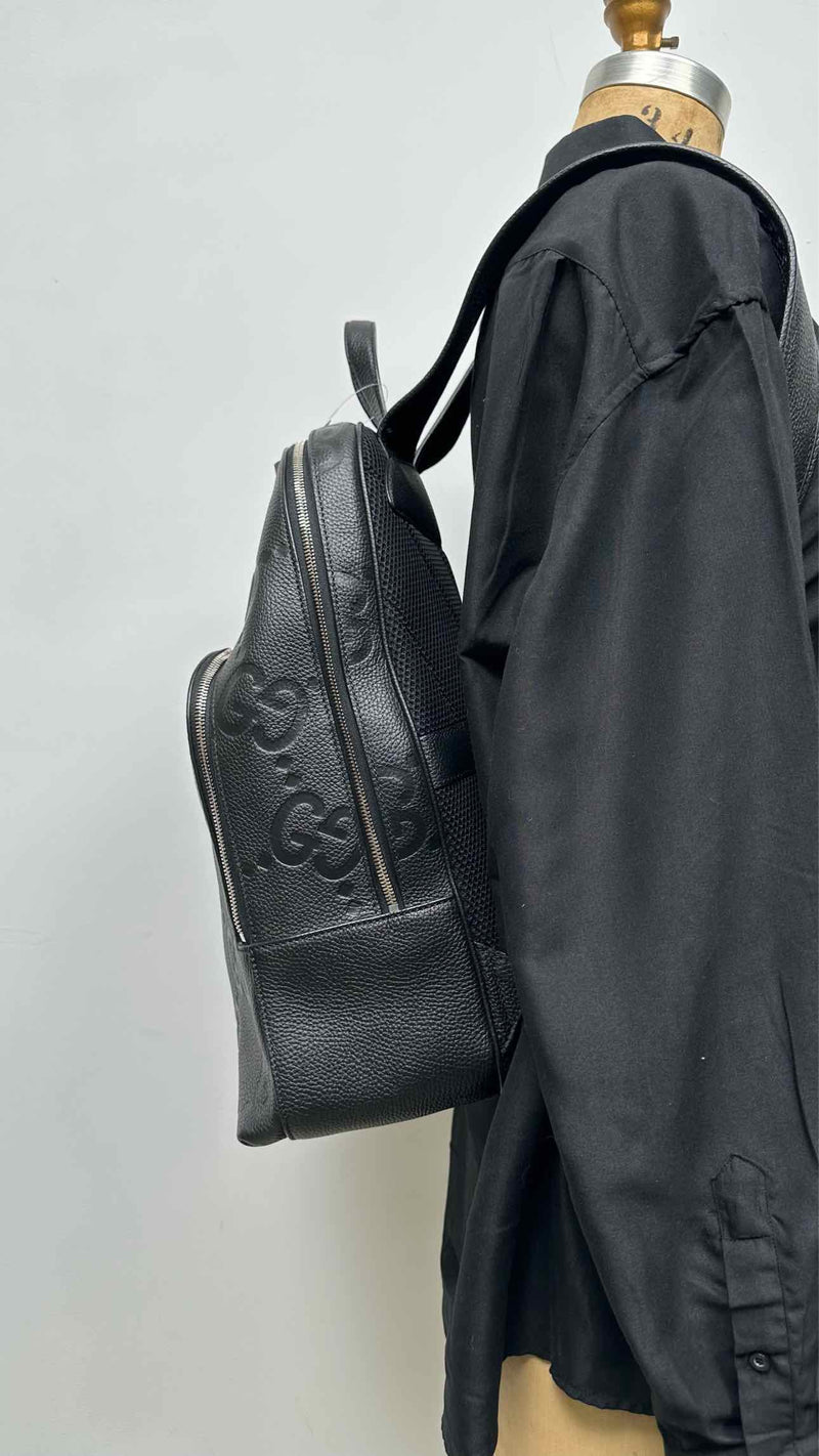 Gucci GG-embossed Leather Backpack