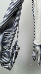 Vivienne Westwood Man Stripe Hybrid Bordage Muslin Shirt