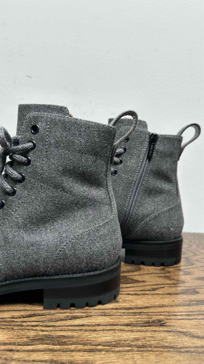 Jimmy Choo Whipstitch-Trim Combat Boots