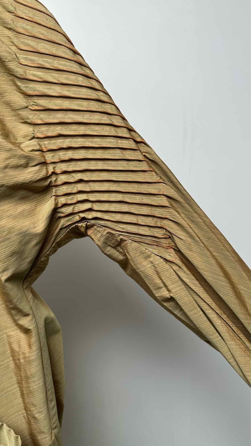 FETE Pleated Stripe Coat