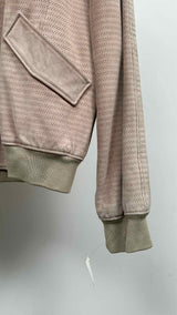 Gucci Eye-let Suede Bomber Jacket