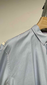 Comme Des Garcons Shirt Embroidered-shoulder Wavy-stripe Shirt