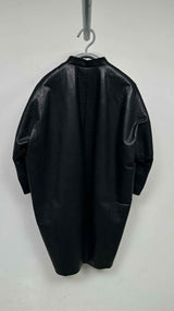 PRADA Cocoon Leather Coat