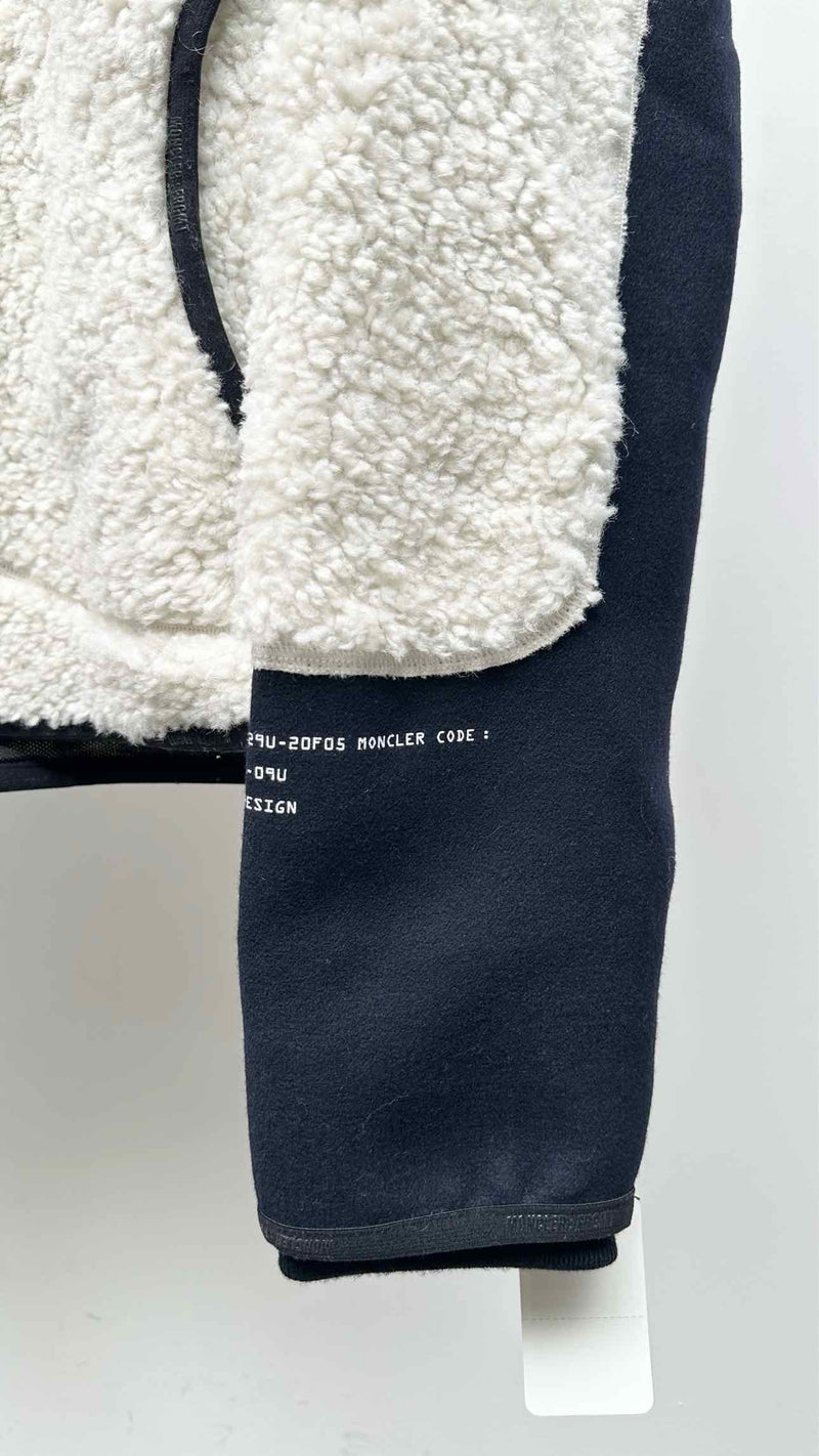 Moncler Genius X Fragment Back-logo Wool Fleece Jacket