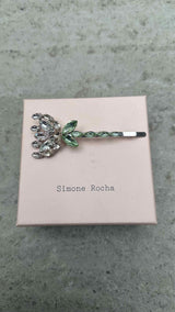 Simone Rocha Crystal Carnation Hair Clip