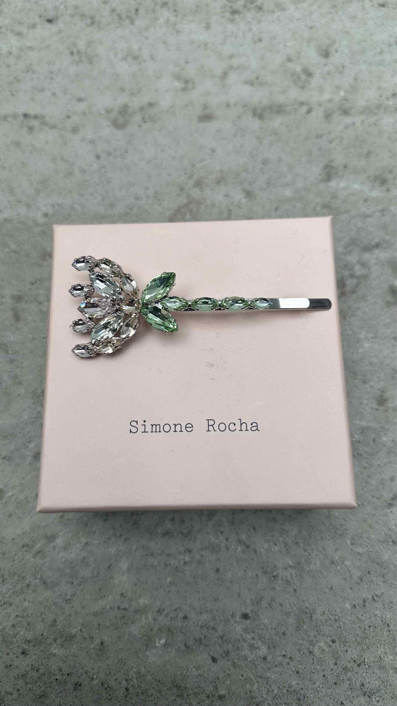 Simone Rocha Crystal Carnation Hair Clip