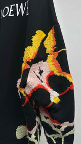LOEWE X Joe Brainard Pansies-embroidered Sweatshirt
