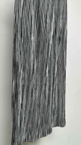 Issey Miyake Pleated Stripe Long Skirt