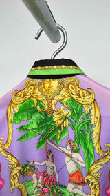 Gianni Versace Baroque Tropical Silk Shirt