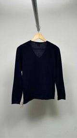 Comme Des Garcons Floral-detail V-neck Sweater