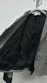 Comme Des Garcons Comme Des Garcons Frill-detailed Check Jacket