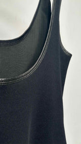 Givenchy Strapped Leather-front Tank Top