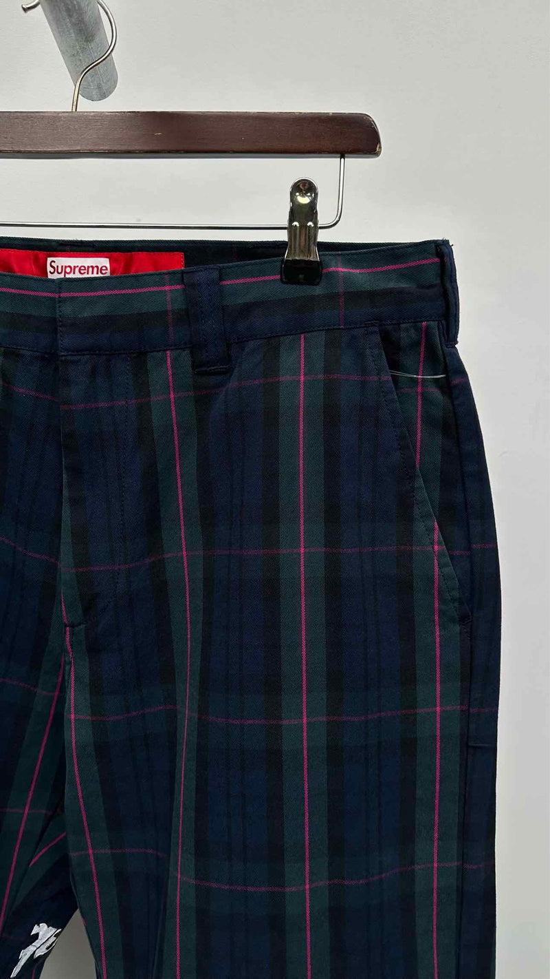 Supreme X Junya Watanabe Plaid Painted Work Pants