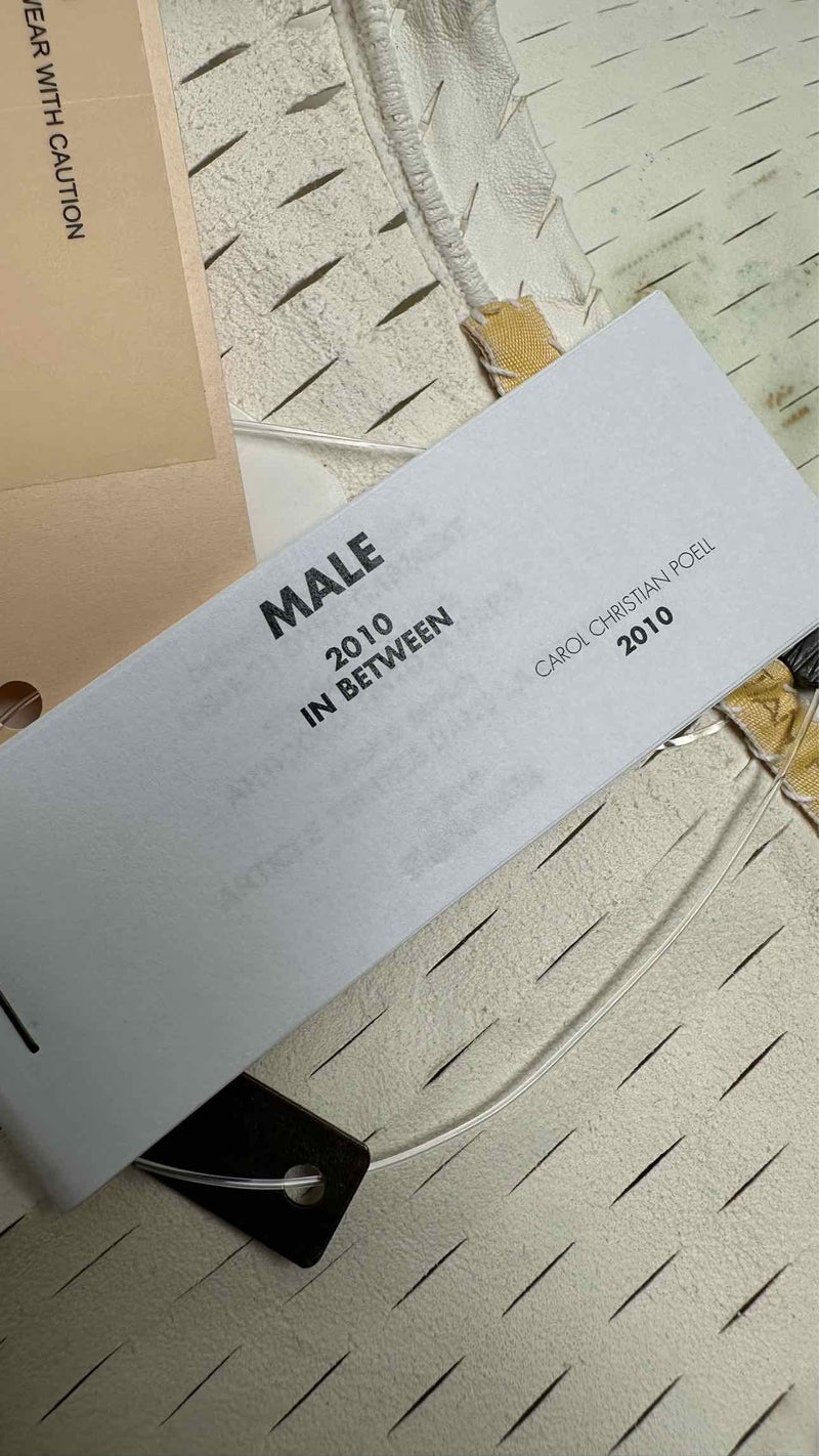 Carol Christian Poell Poell Perforated-leather Object-dye Vest