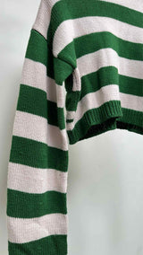 Raf Simons Cropped Border Disturb Sweater