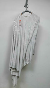 Balenciaga Stripe Draped Asymmetrical Dress