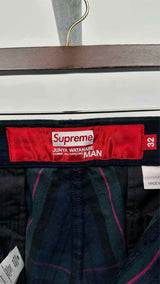 Supreme X Junya Watanabe Plaid Painted Work Pants
