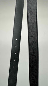 Saint Laurent Heart-buckle Leather Belt