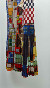 Pleats Please Printed Pleated Flare Pants