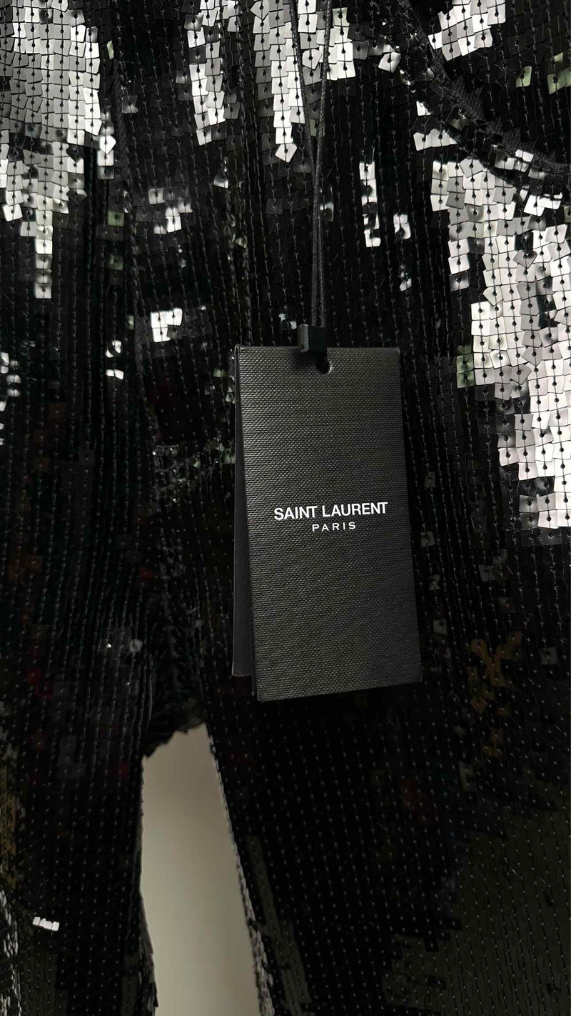 Saint Laurent Sequin Boot-cut Jeans